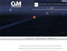 Tablet Screenshot of cmconsultores.com.co